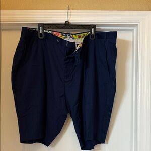 Paisley & Gray Dark Blue Flat Front Shorts size 46